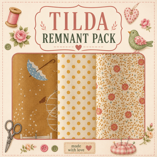 Fabric Remnant Pack | Tilda 4 Designs - 1 ONLY