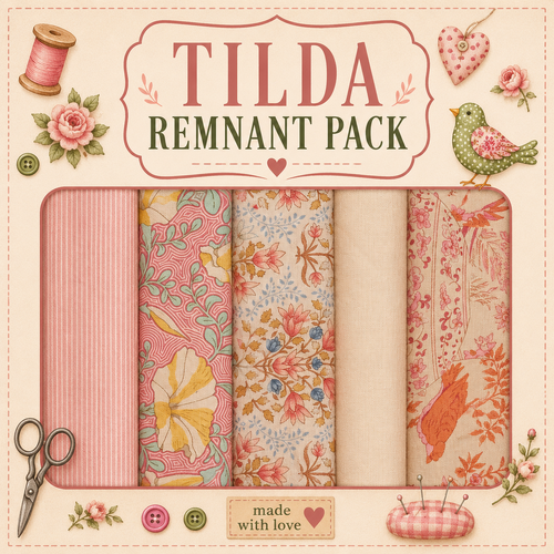 Fabric Remnant Pack | Tilda 5 Designs - 1 ONLY