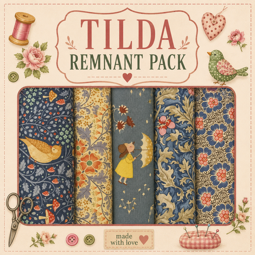 Fabric Remnant Pack | Tilda 5 Designs - 1 ONLY