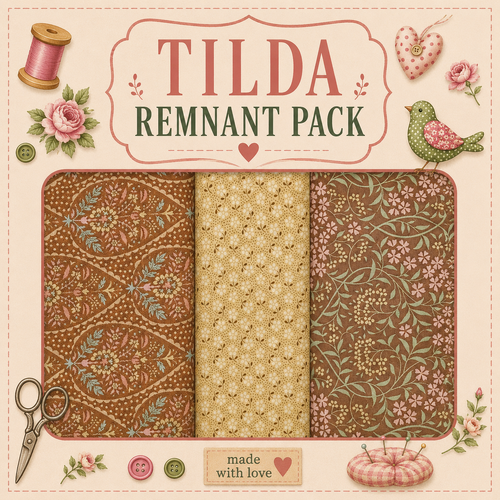 Fabric Remnant Pack | Tilda 3 Designs - 1 ONLY
