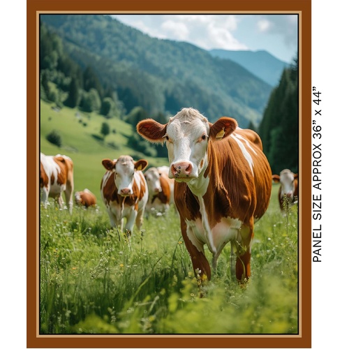 Super Sale | Homestead Bovines Jersey Cows 36" Panel 4101A
