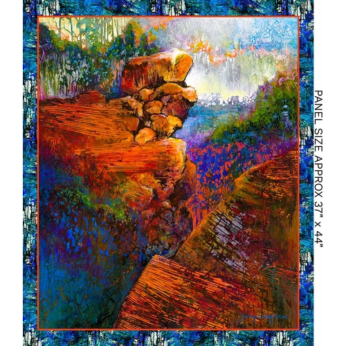 Super Sale | Kondalilla Falls Mountain Rocks 37" Panel 4108D