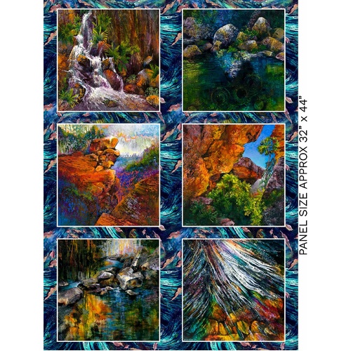 Super Sale | Kondalilla Falls Blocks 32" Panel 4108A