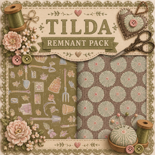Fabric Remnant Pack | Tilda 3 Designs - 1 ONLY