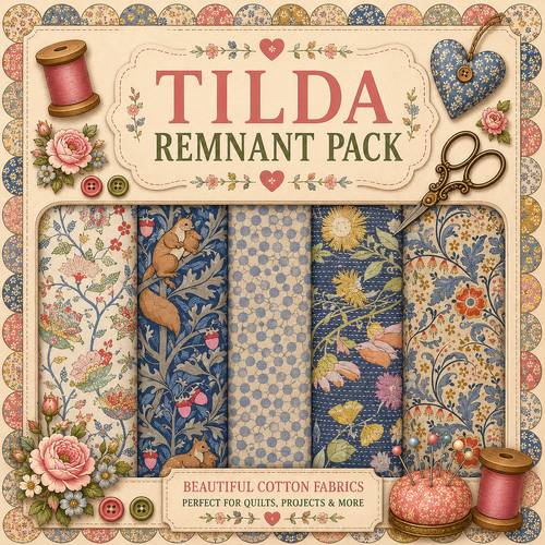 Fabric Remnant Pack | Tilda 5 Designs - 1 ONLY