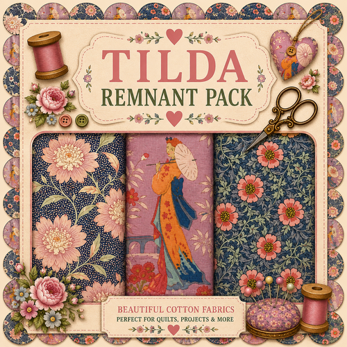Fabric Remnant Pack | Tilda 3 Designs - 1 ONLY
