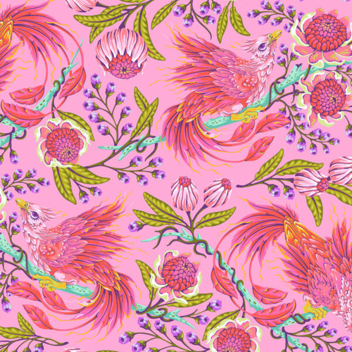 Tula Pink | Legendary | Hot Wings Birds PWTP281.WILDORCHID
