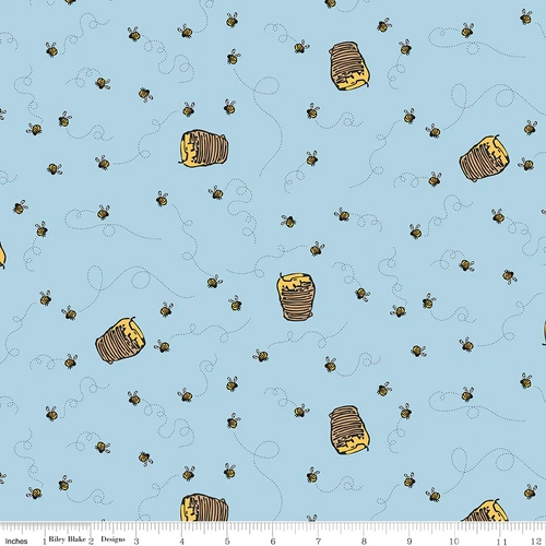 Riley Blake | Winnie the Pooh Bees Hives C17004-BLUE