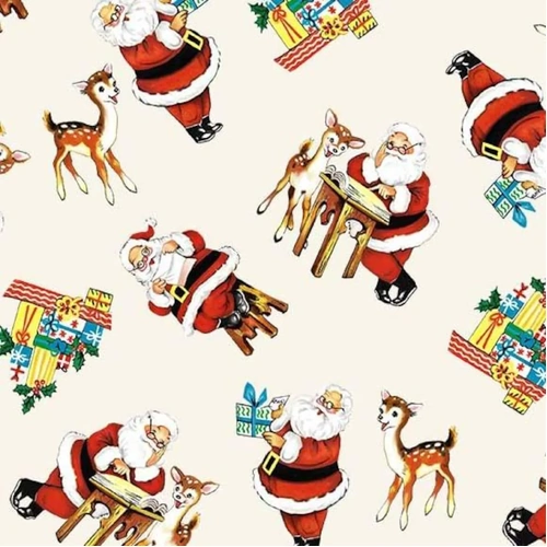 Super Sale | Holly Jolly Santa is Coming to Town Cream DCX12269