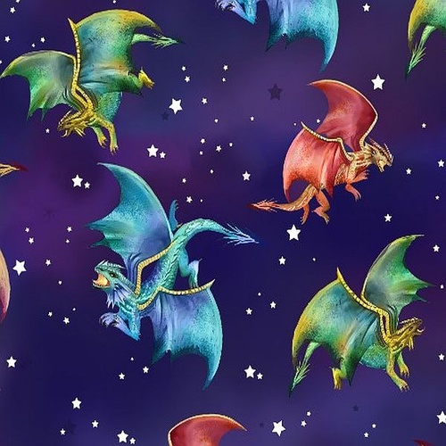 Super Sale | Dragons & Stars Blue 5177/07