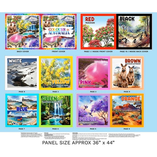 Super Sale | COlours of Australia Soft Book 36" Panel