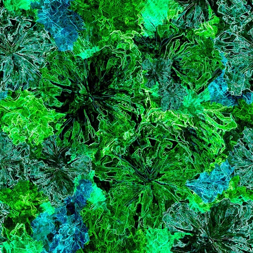 Super Sale |Glorious Gum Blossoms Stylised Blossoms Green 4109Q 