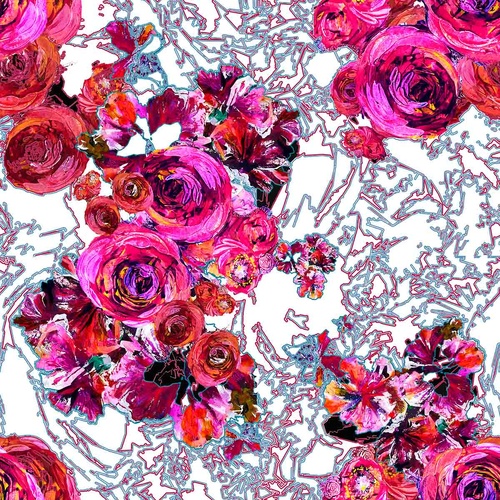Super Sale | Glorious Gum Blossoms Ashes of Roses White 4109R