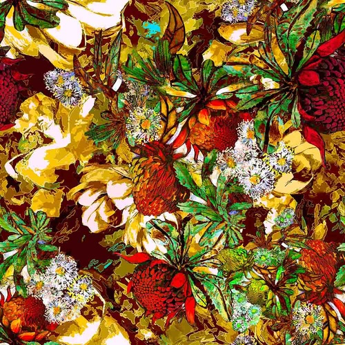 Super Sale | Glorious Gum Blossoms Waratah Orange 4109I