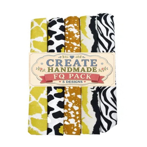 Create Handmade Animal Skins Fat Quarter Pack | 5 Designs