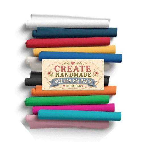 Create Handmade Solids Fat Quarter Pack | 10 Designs