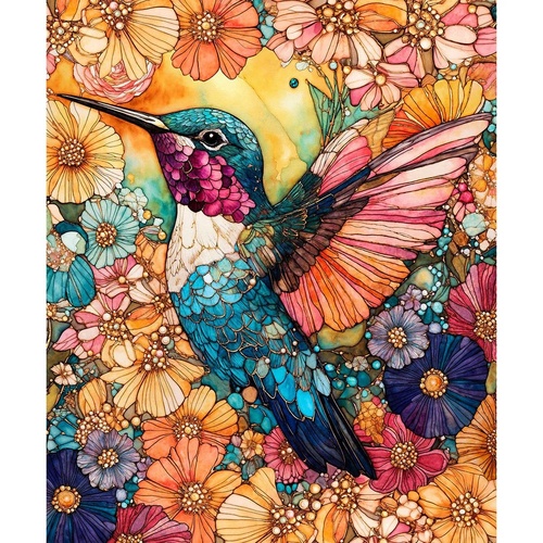 Camelot Fabrics | Flight of Beauty Hummingbird 36" Panel 16240407P-01