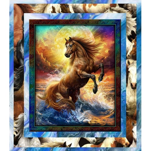 Oasis Fabrics | Thunder Running Horses Beginner Quilt Kit