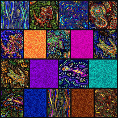 Oasis Fabrics | Tjukurpa Land Fat Quarter Bundle - 18 Designs