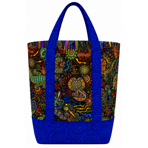 Oasis Fabrics | Tjukurpa Land Animals Grocery / Library Bag