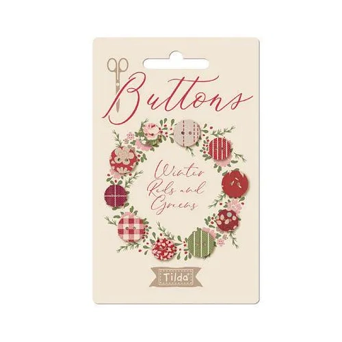 Tilda | Creating Memories | Fabric Buttons Winter 400065
