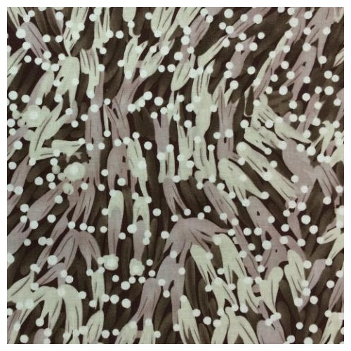 Super Sale | M&S Textiles | Aboriginal Banana Leaves Gray BALGR