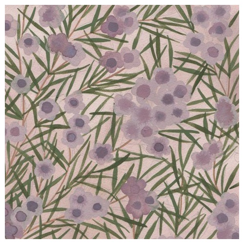 Super Sale | M&S Textiles | Aboriginal Art Wax Flower Mauve WFM