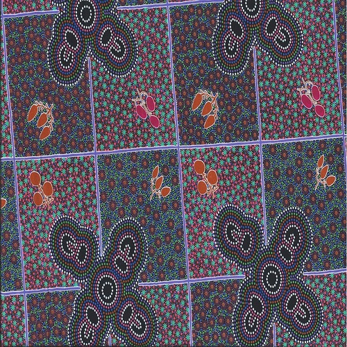 Super Sale | M&S Textiles | Aboriginal Art Women Gather Bush Tucker WOGBTP