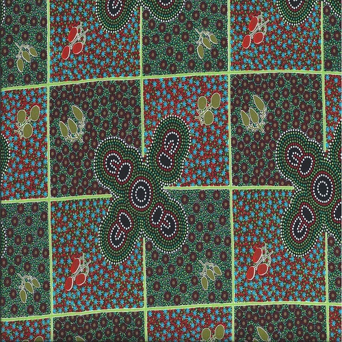 Super Sale | M&S Textiles | Aboriginal Art Women Gather Bush Tucker WOGBTR