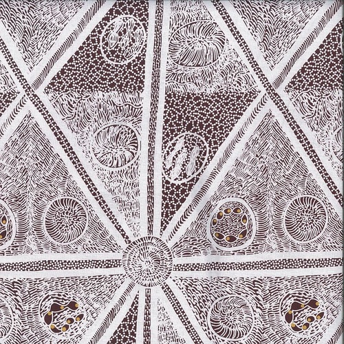 Super Sale | M&S Textiles | Aboriginal Art Sweet Potato Burgundy SWPBU