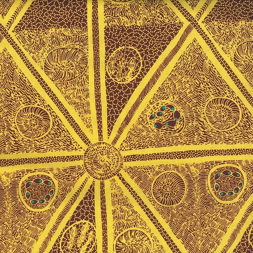 Super Sale | M&S Textiles | Aboriginal Art Sweet Potato Yellow SWPY