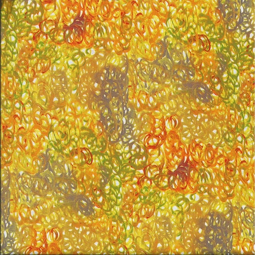 Super Sale | M&S Textiles | Aboriginal Art Fallen Leaves Yellow FALY