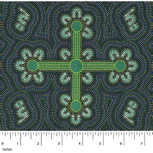 Super Sale | M&S Textiles | Aboriginal Art Ladies Dancing at Ceremony LADGR