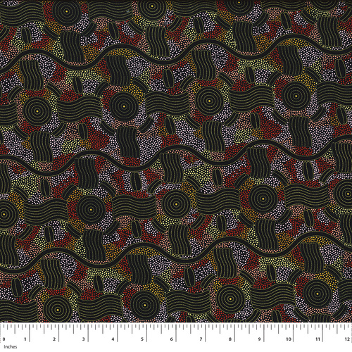 Super Sale | M&S Textiles | Aboriginal Art Sea Dreaming Turtles SEDE