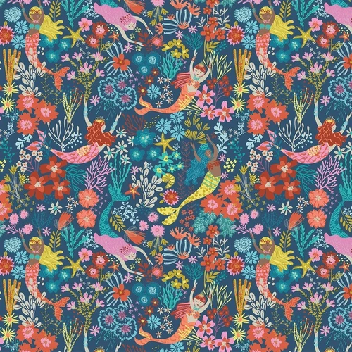 Super Sale | Thread & Ink | Siren Seas - Coral Queen Mermaids D1021