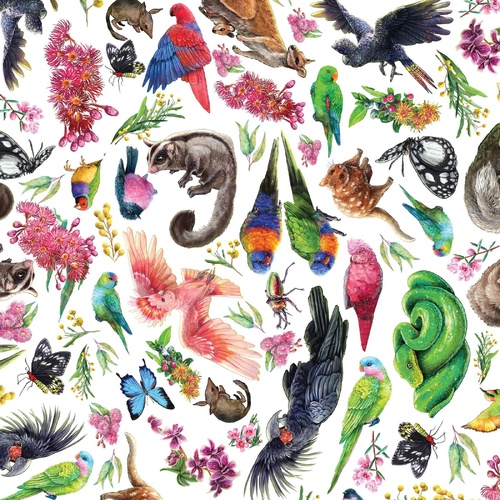 Fabric Remnant | Carlie Edwards Collection Animals 98cm