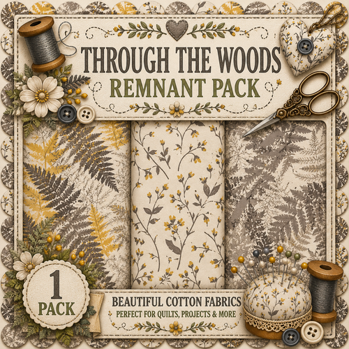 Fabric Remnant Pack | Through the Woods 3 Designs - 1 ONLY