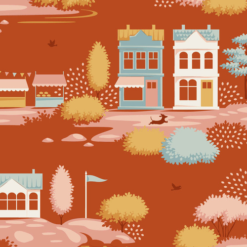 Tilda | Village Life | Scenic Home Blender Rust 110179