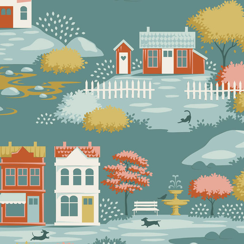 Tilda | Village Life | Scenic Home Blender Teal 110180