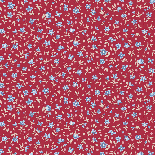 Tilda | Village Life | Floral Blender Mae Burgundy 110183