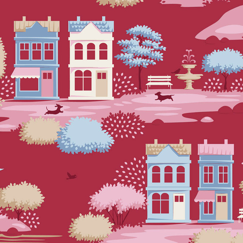 Tilda | Village Life | Scenic Home Blender Burgundy 110186