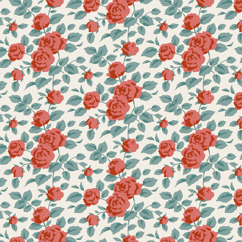 Tilda | Village Life | Floral Margot Cream Rust 100684