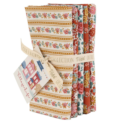 Tilda | Village Life | Floral FQ Bundle Rust 300274