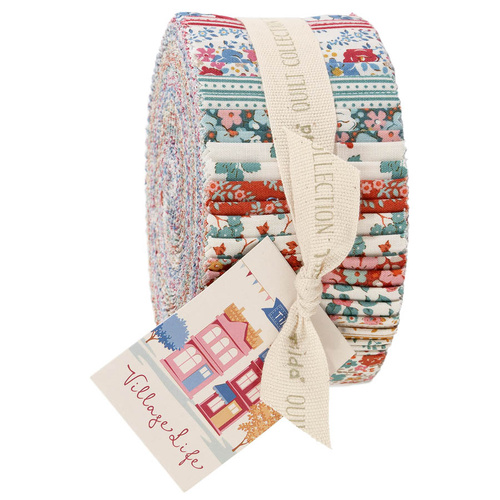 Tilda | Village Life | Fabric Jelly Roll 2.5" Strips - 300283
