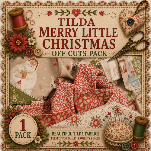 Fabric Off Cuts Pack | Tilda Merry Little Christmas 500grams