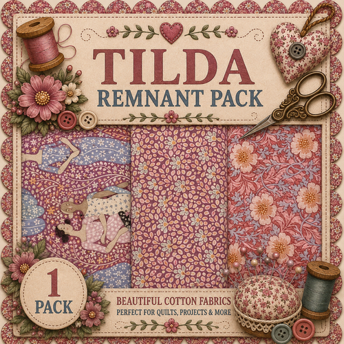 Fabric Remnant Pack | Tilda 3 Designs - 1 ONLY