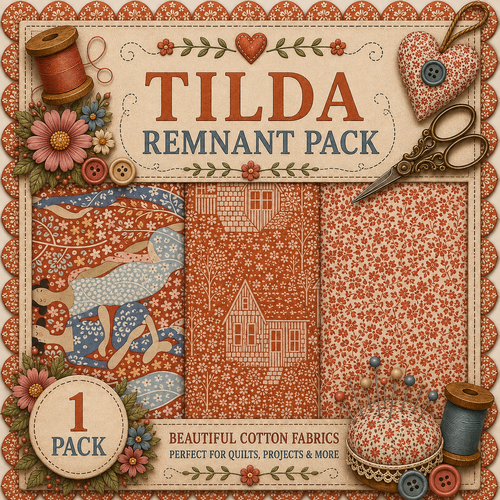 Fabric Remnant Pack | Tilda 3 Designs - 1 ONLY