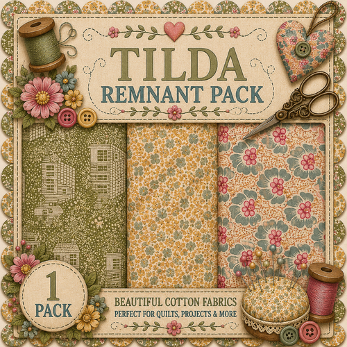Fabric Remnant Pack | Tilda 3 Designs - 1 ONLY