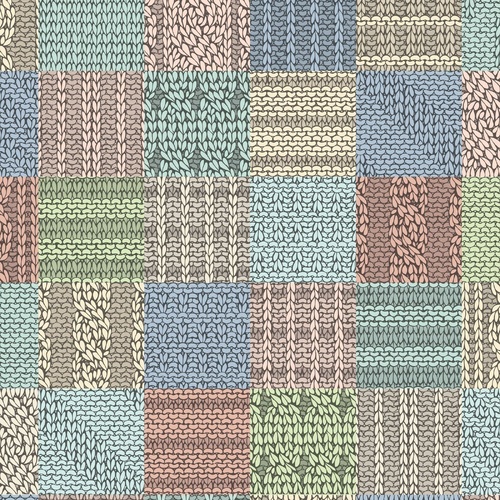 Fabric Remnant | 	Bed Buds Colour Knit Cheater 39cm