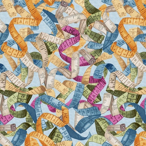 Fabric Remnant | Measuring Tapes Sewing Notions 98cm